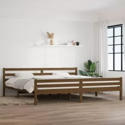 Рамка за легло, меденокафява, дърво, 180x200 cм, 6FT Super King