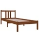 Рамка за легло меденокафява дърво 75x190 см Small Single