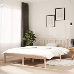 Рамка за легло, масивно дърво, 140х190 см