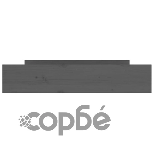 Чекмеджета за легло, 2 бр, Сиво, бор масив ➤ топ цена ➤ sorbe.bg