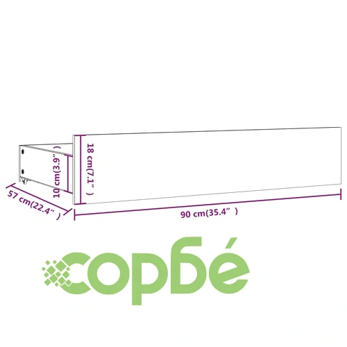 Чекмеджета за легло, 4 бр, меденокафяви, борово дърво масив ➤ топ цена ➤ sorbe.bg