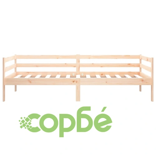 Дневно легло без матрак, 80x200 см, борово дърво масив ➤ топ цена ➤ sorbe.bg