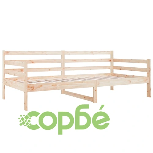 Дневно легло 80x200 см борово дърво масив ➤ топ цена ➤ sorbe.bg