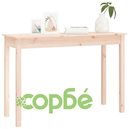 Конзолна маса, 110x40x75 см, борово дърво масив ➤ топ цена ➤ sorbe.bg