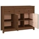Сайдборд, меденокафяв, 100x35x74 см, бор масив