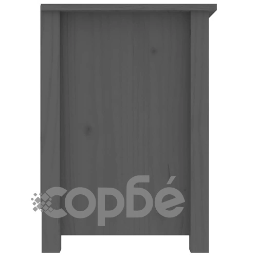 ТВ шкаф, сив, 103x36,5x52 см, бор масив ➤ топ цена ➤ sorbe.bg