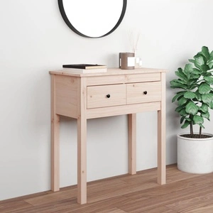 Конзолна маса 70x35x75 см борово дърво масив