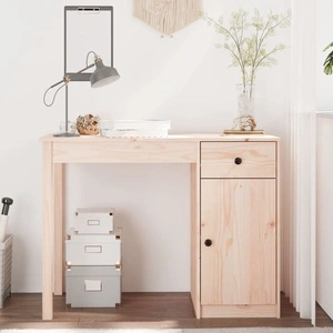 Бюро, 100x50x75 см, борово дърво масив