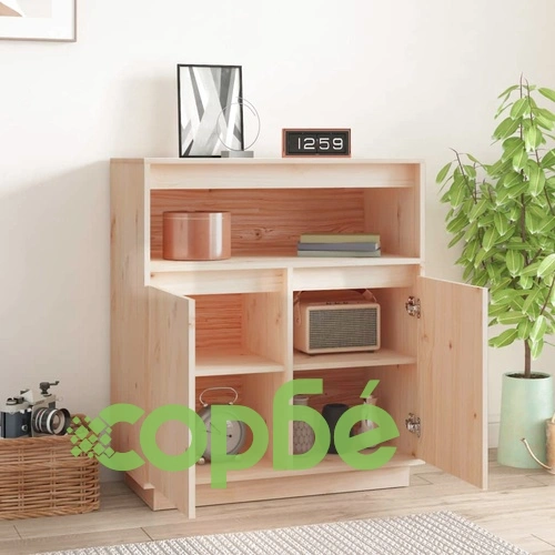 Сайдборд, 70x34x80 см, бор масив ➤ топ цена ➤ sorbe.bg