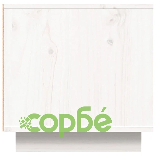 ТВ шкаф, бял, 140x40x40 см, бор масив ➤ топ цена ➤ sorbe.bg