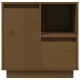 Нощни шкафчета, 2 бр, меденокафяви, 50x34x50 см, бор масив