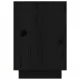 Нощни шкафчета, 2 бр, черни, 50x34x50 см, борово дърво масив