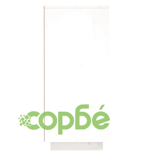 Сайдборд, бял, 120x35x80 см, бор масив ➤ топ цена ➤ sorbe.bg