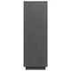 Висок шкаф, сив, 60x40x116,5 см, борово дърво масив