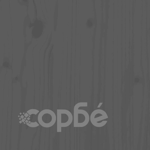 Висок шкаф, сив, 60x40x116,5 см, борово дърво масив ➤ топ цена ➤ sorbe.bg