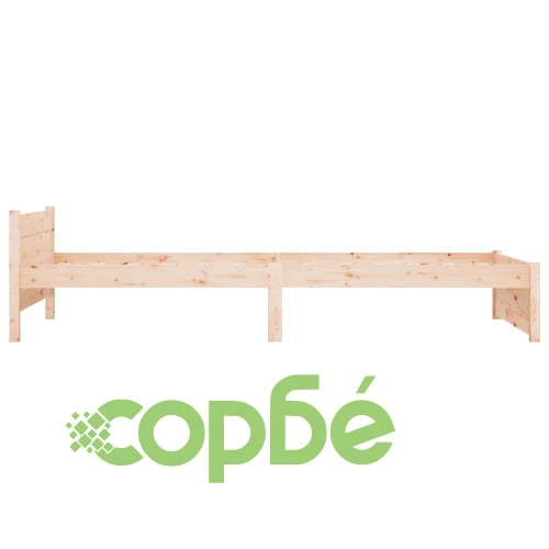 Рамка за легло, масивно дърво, 75x190 см, Small Single ➤ топ цена ➤ sorbe.bg