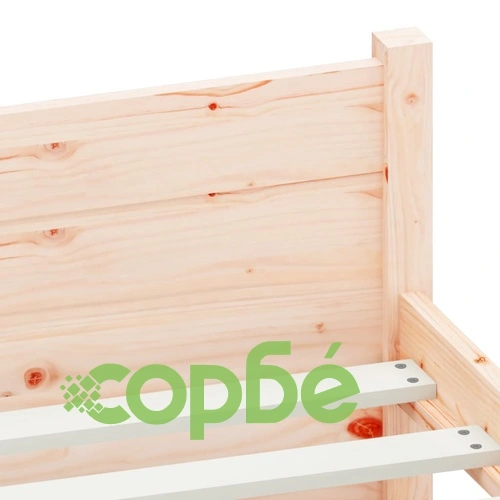 Рамка за легло, масивно дърво, 75x190 см, Small Single ➤ топ цена ➤ sorbe.bg