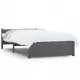Рамка за легло, сива, дърво масив, 75x190 см, 2FT6 Small Single