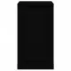 Сайдборд, 2бр, черно, 37,5x35,5x67,5 см, инженерно дърво