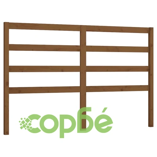Горна табла за легло, меденокафява, 126x4x100 см, бор масив ➤ топ цена ➤ sorbe.bg