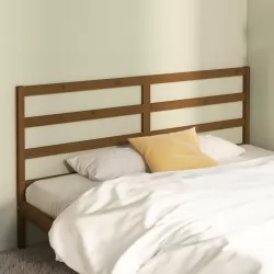 Горна табла за легло, меденокафява, 186x4x100 см, бор масив