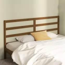 Горна табла за легло, меденокафява, 206x4x100 см, бор масив