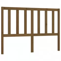 Горна табла за легло, меденокафява, 166x4x100 см, бор масив