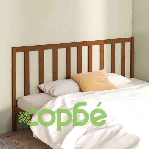 Горна табла за легло, меденокафява, 186x4x100 см, бор масив ➤ топ цена ➤ sorbe.bg