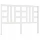 Горна табла за легло, бяла, 141x4x100 см, бор масив