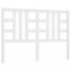 Горна табла за легло, бяла, 156x4x100 см, бор масив