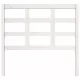 Горна табла за легло, бяла, 105,5x4x100 см, бор масив