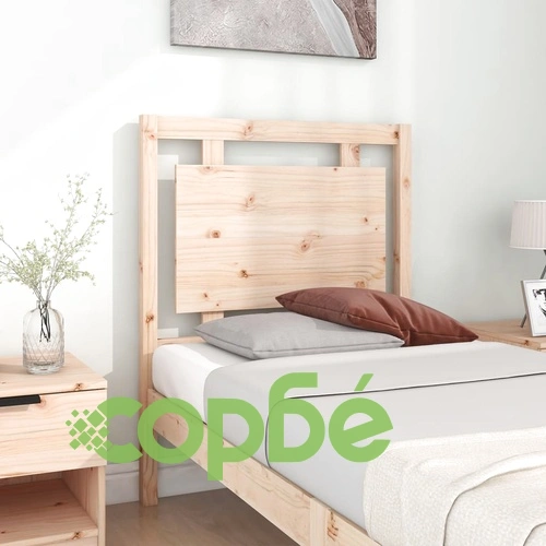 Горна табла за легло, 80,5x4x100 см, бор масив ➤ топ цена ➤ sorbe.bg