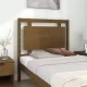 Горна табла за легло, меденокафява, 95,5x4x100 см, бор масив