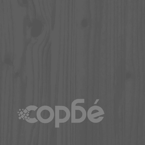 Горна табла за легло, сива, 145,5x4x100 см, бор масив ➤ топ цена ➤ sorbe.bg