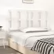 Горна табла за легло, бяла, 125,5x4x100 см, бор масив
