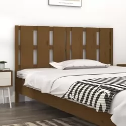 Горна табла за легло, меденокафява, 155,5x4x100 см, бор масив