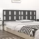 Горна табла за легло, сива, 205,5x4x100 см, бор масив