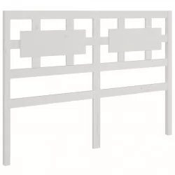 Горна табла за легло, бяла, 165,5x4x100 см, бор масив