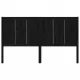 Горна табла за легло, черна, 145,5x4x100 см, бор масив