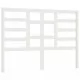 Горна табла за легло, бяла, 156x4x104 см, бор масив