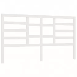 Горна табла за легло, бяла, 186x4x104 см, бор масив