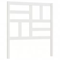 Горна табла за легло, бяла, 81x4x104 см, бор масив