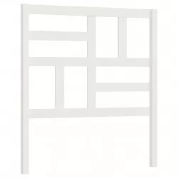 Горна табла за легло, бяла, 96x4x104 см, бор масив