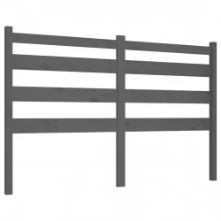 Горна табла за легло, сива, 166x4x100 см, бор масив