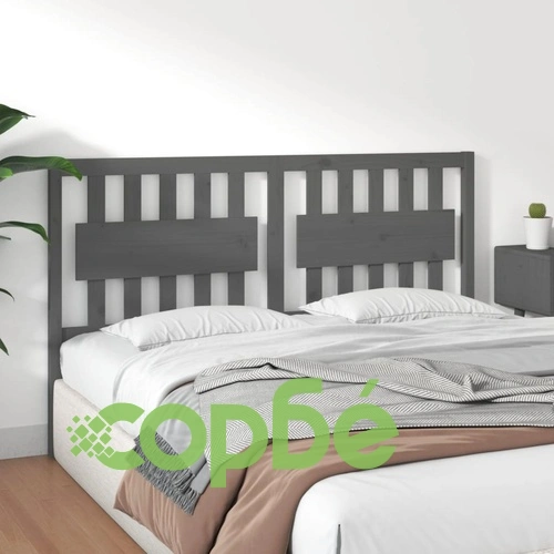 Горна табла за легло, сива, 165,5x4x100 см, бор масив ➤ топ цена ➤ sorbe.bg