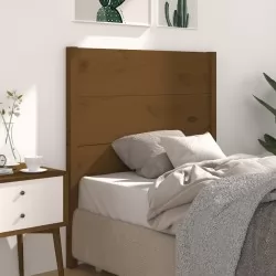Табла за спалня, меденокафява, 96x4x100 см, бор масив