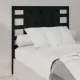 Табла за спалня, черна, 96x4x100 см, бор масив