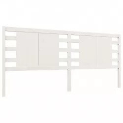 Табла за спалня, бяла, 141x4x100 см, бор масив