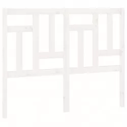 Горна табла за легло, бяла, 155,5x4x100 см, бор масив