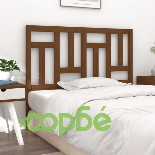 Горна табла за легло, меденокафява, 155,5x4x100 см, бор масив ➤ топ цена ➤ sorbe.bg